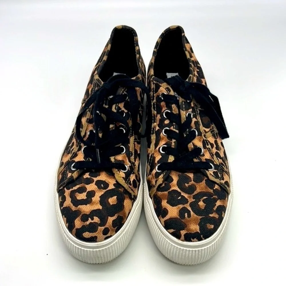 Steve Madden - Emmi Cheetah Brown Black Platform Lace Up Sneakers Size 10